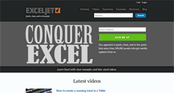 Desktop Screenshot of exceljet.net